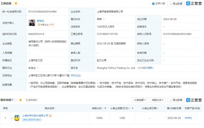 來伊份在上海成立貿(mào)易公司,注冊資本1000萬